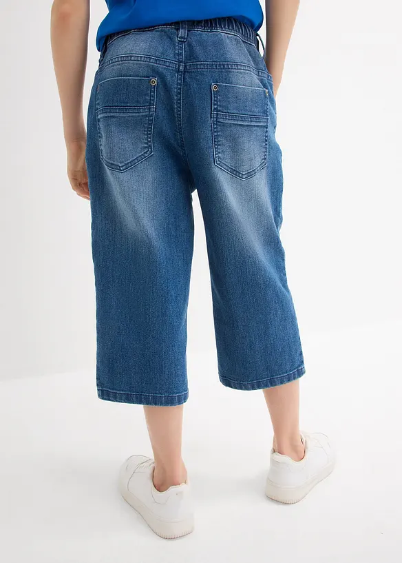 Chlapecké dlouhé bermudy bez zapínání, Slim Fit, bonprix