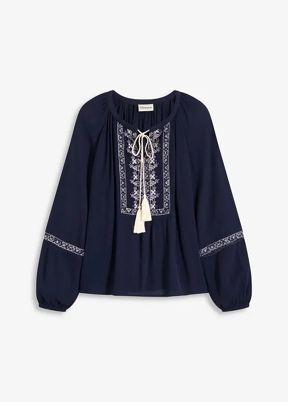 Oversize halenka s výšivkou, bonprix