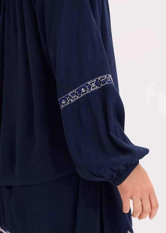 Oversize halenka s výšivkou, bonprix
