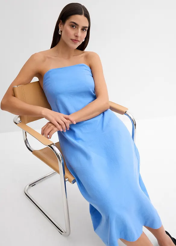 Bandeau minišaty z viskózové směsi, bonprix