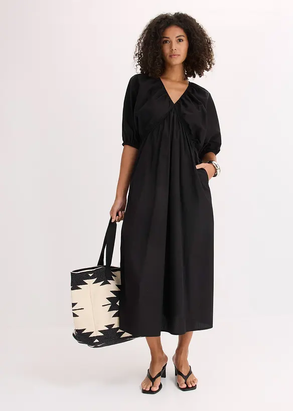 Maxi šaty z čisté organické bavlny, bonprix