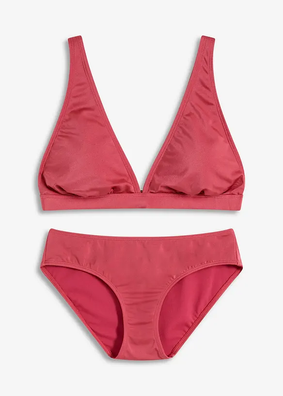Bikiny z lesklého materiálu (2dílná souprava), bonprix