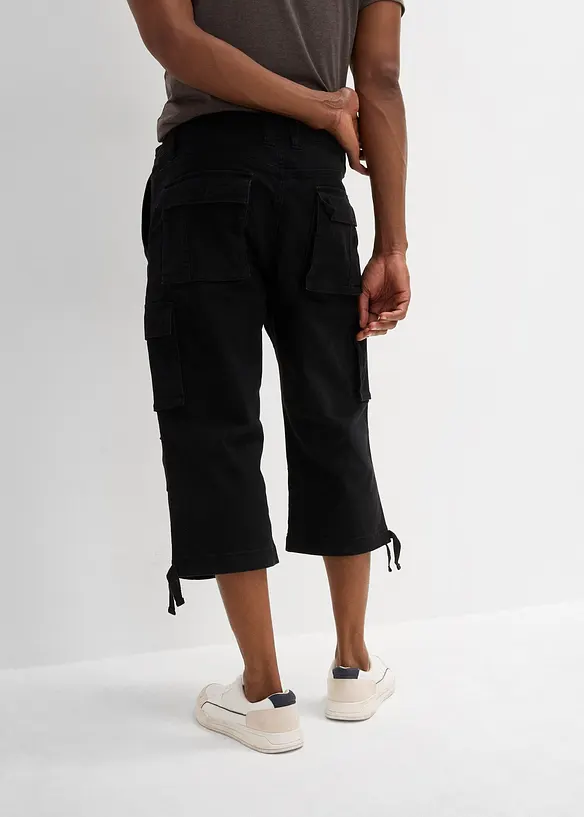 3/4 strečové cargo kalhoty, Loose Fit, extra široké, bonprix