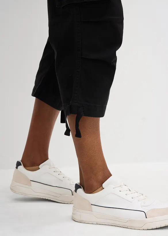3/4 strečové cargo kalhoty, Loose Fit, extra široké, bonprix