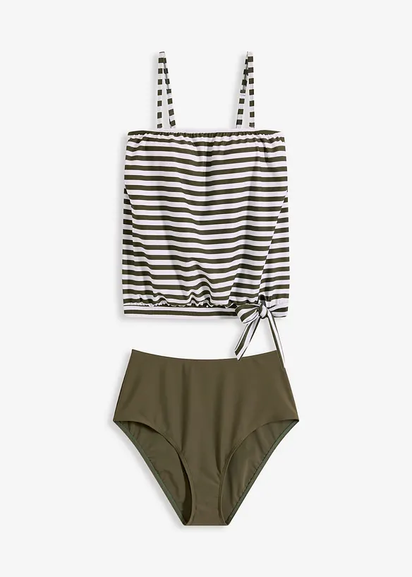 Oversize tankiny (2dílná souprava) s odnímatelnými ramínky, bonprix