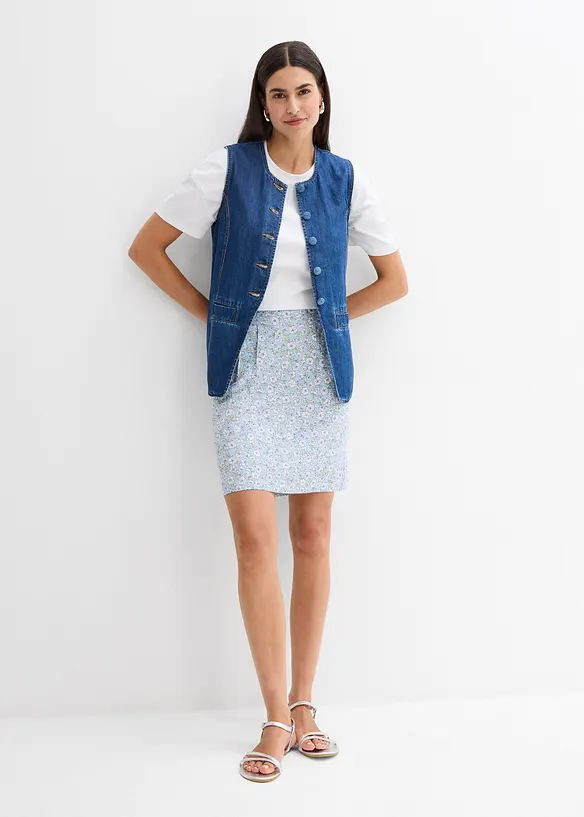 Minisukně ze spl&yacute;vav&eacute; visk&oacute;zy, bonprix