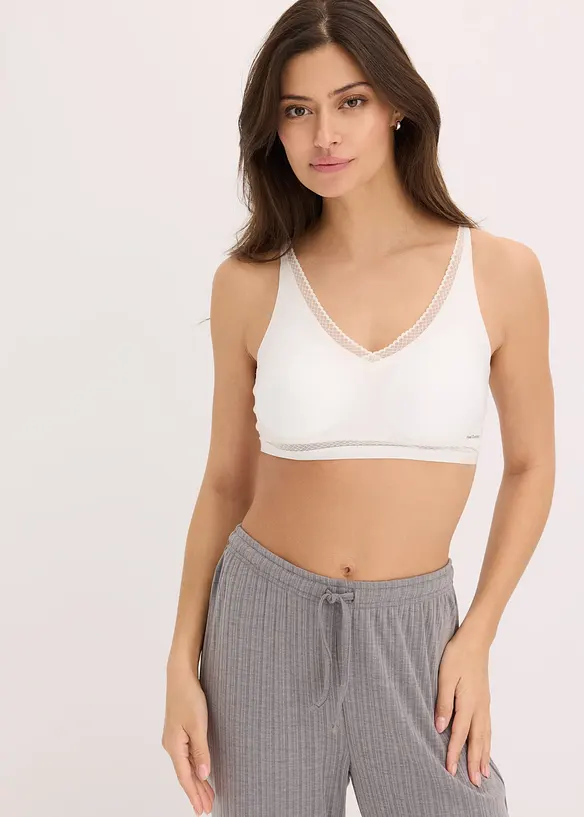 Bezešvý vatovaný podprsenkový top Feel Comfort, bonprix
