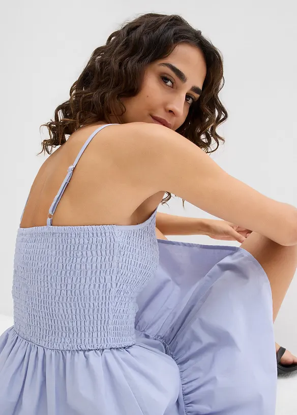 Šaty na ramínka, z čisté organické bavlny, bonprix