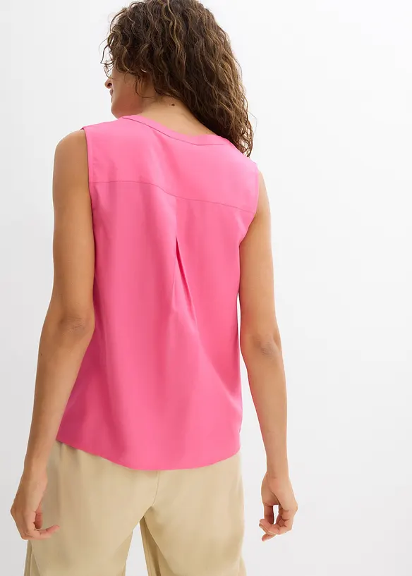 Halenkový top ze splývavé viskózy, bonprix
