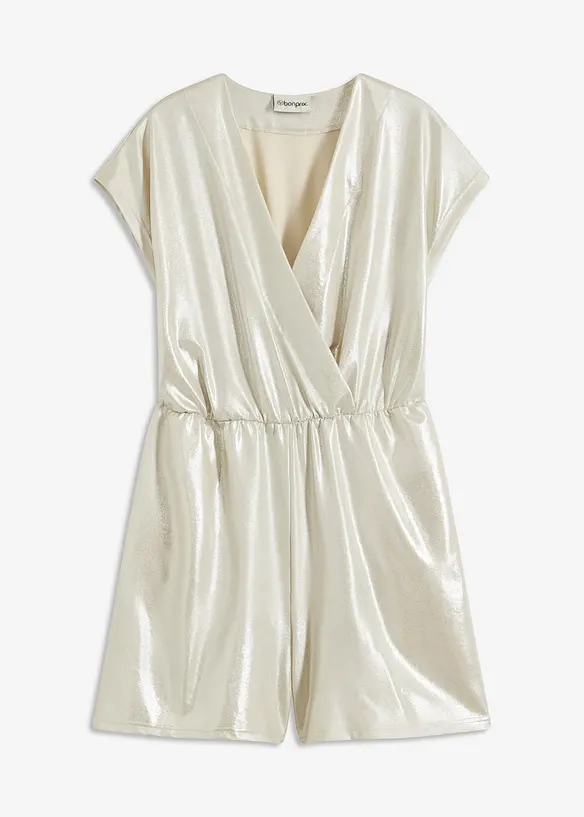 Žerzejový overal s hlubokým výstřihem, bonprix