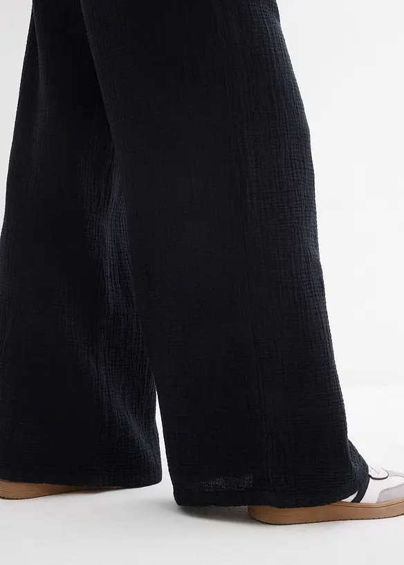 Palazzo kalhoty z mušelínu, bonprix