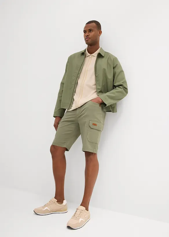 Strečové bermudy, Slim Fit, bonprix