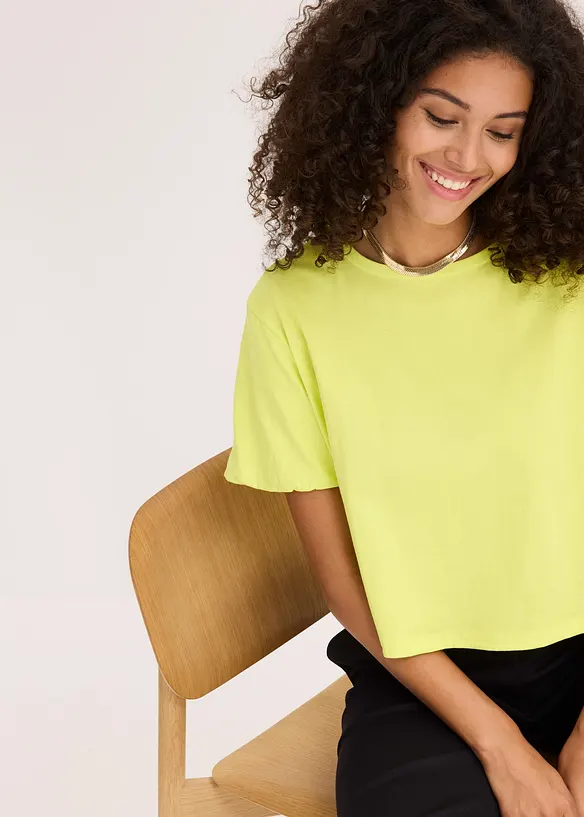 Oversize tričko z čisté organické bavlny, bonprix