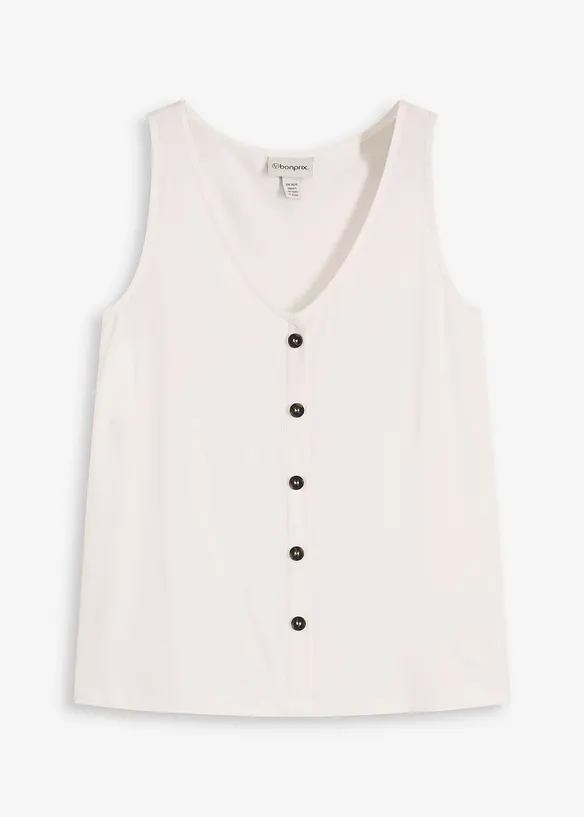 Top s knoflíkovou lištou, bonprix