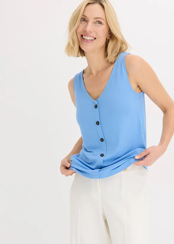 Top s knoflíkovou lištou, bonprix
