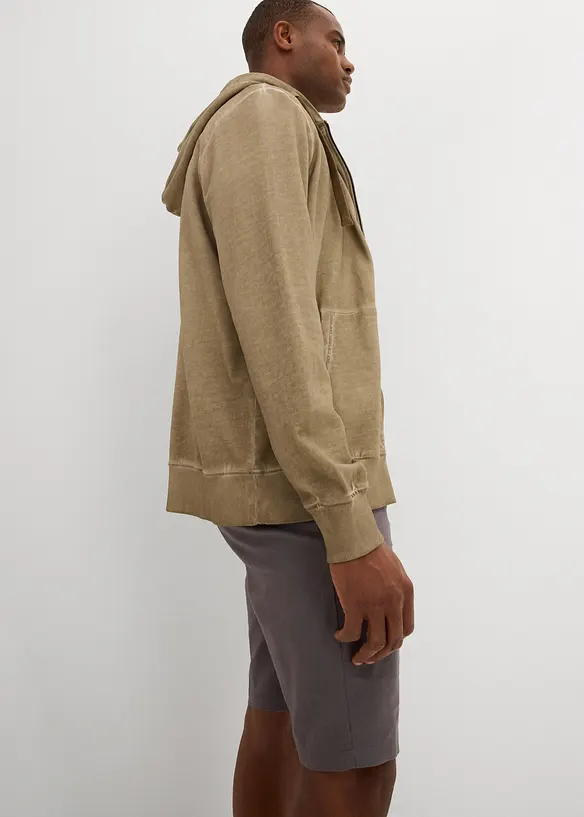 Chino bermudy se lnem, Regular Fit, bonprix