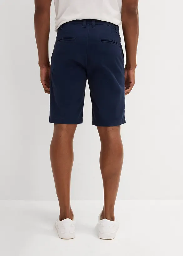 Strečové bermudy se sklady v pase, Regular Fit, bonprix