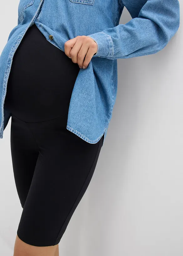 Těhotensk&eacute; kr&aacute;tk&eacute; leg&iacute;ny z organick&eacute; bavlny (2 ks v balen&iacute;), bonprix