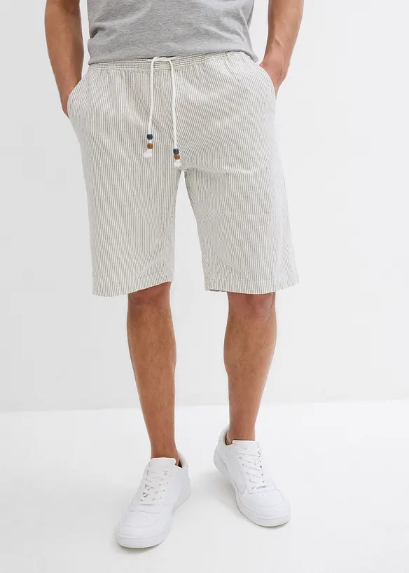 Bermudy Regular Fit se lnem, bonprix