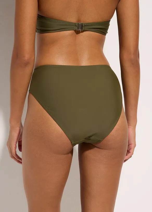 Bikinové kalhotky s vysokým pasem a vysoko vykrojeným střihem, bonprix