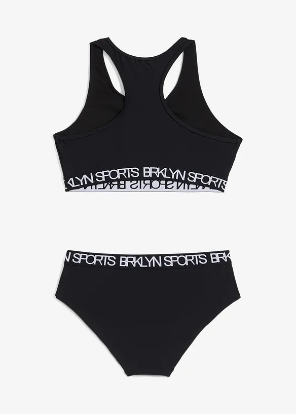 Sportovní bikiny s boxerským zadním dílem (2dílná souprava), bonprix
