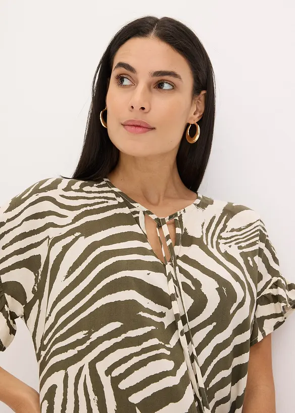 Volnější tunika z viskózy, bonprix