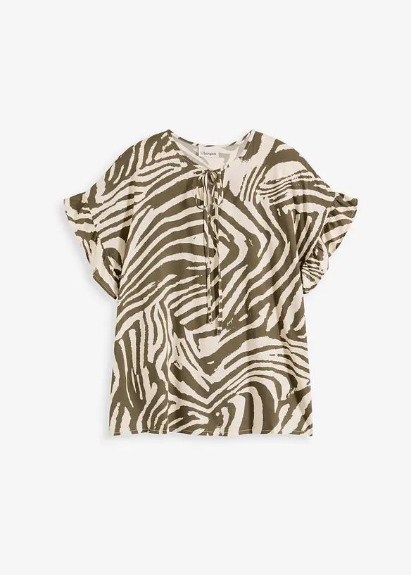 Volnější tunika z viskózy, bonprix