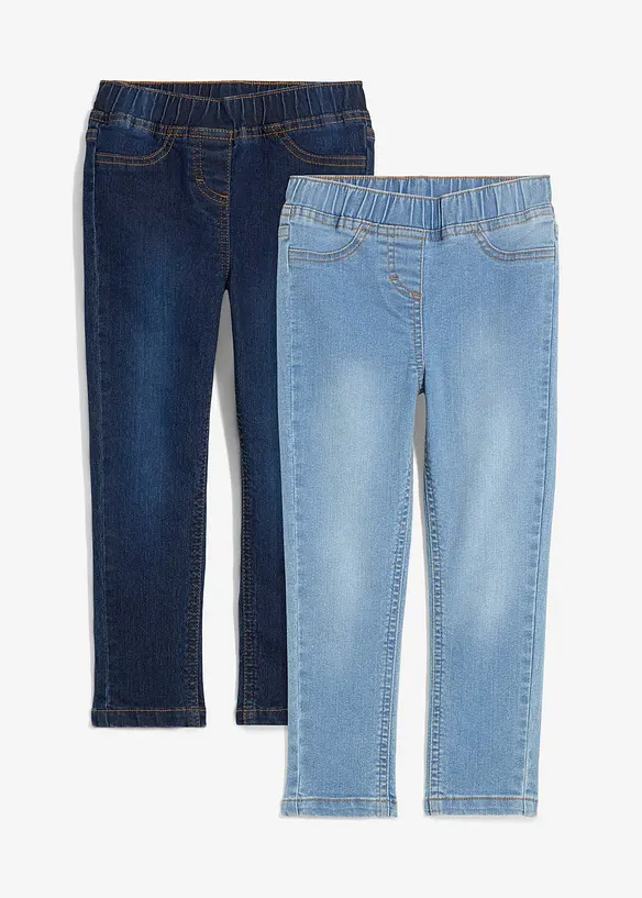 Jeggings Mid Waist (2 ks v balení), bonprix