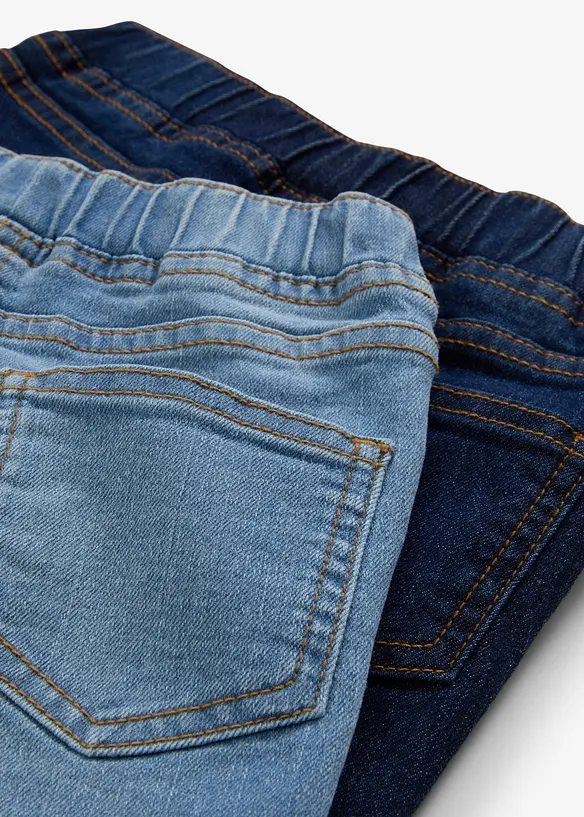Jeggings Mid Waist (2 ks v balení), bonprix