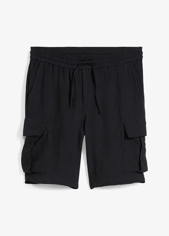Bermudy ze vzdušného mušelínu, Regular Fit, bonprix