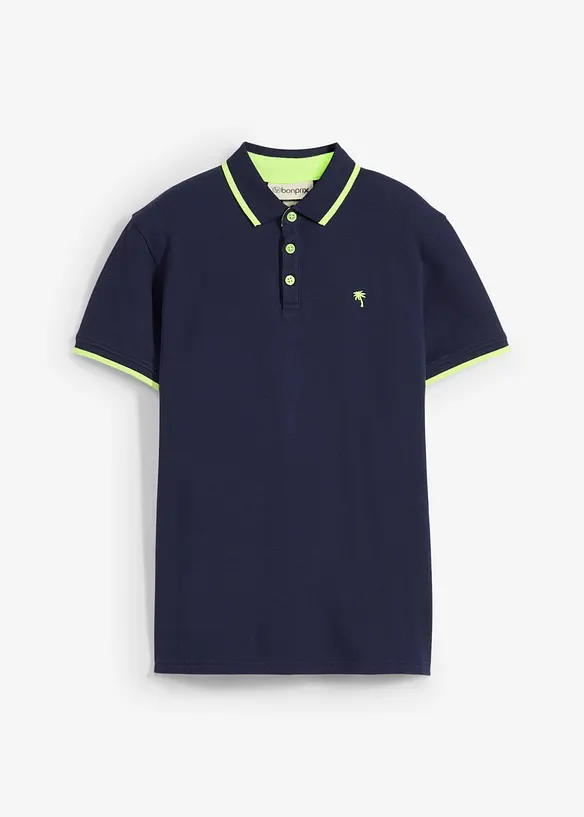 Triko polo z piké z čisté bavlny, bonprix