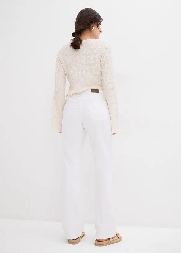 Straight džíny Mid Waist, strečové, bonprix