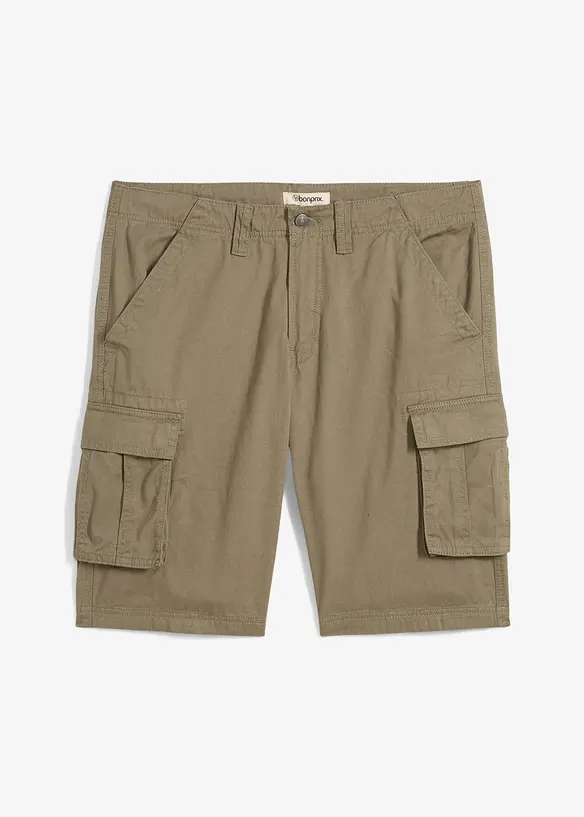 Cargo bermudy z čisté bavlny, Relaxed Fit, bonprix