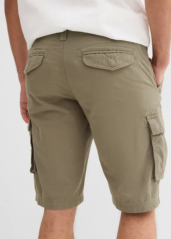 Cargo bermudy z čisté bavlny, Relaxed Fit, bonprix
