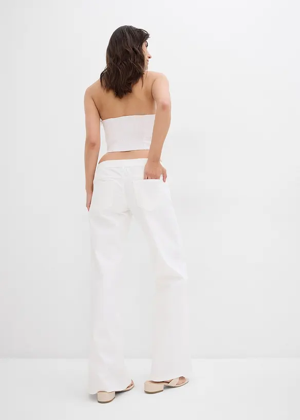 Džíny Wide Leg, Low Waist, bonprix