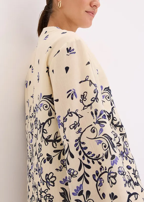 Krátké boho šaty se vzhledem lnu, bonprix