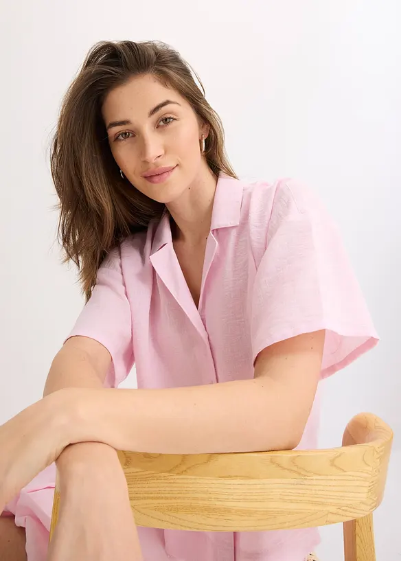 Oversize košilová halenka, bonprix