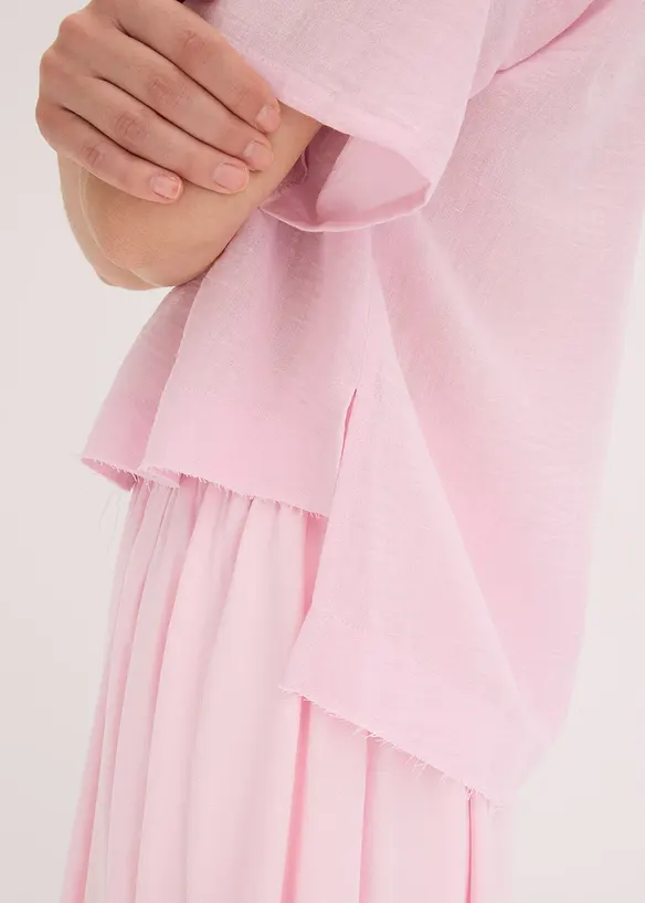 Oversize košilová halenka, bonprix