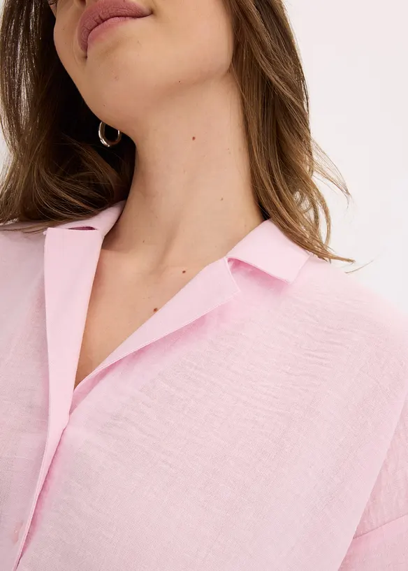Oversize košilová halenka, bonprix