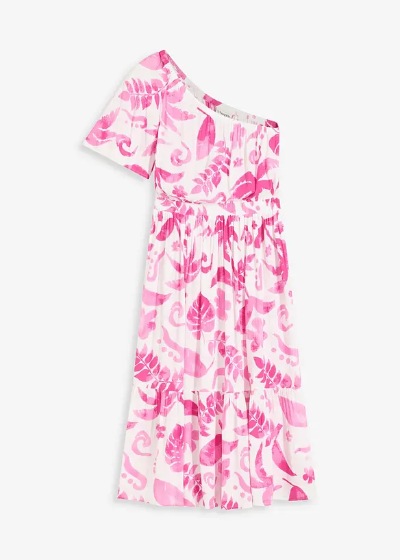 &Scaron;aty na jedno rameno, ze strukturovan&eacute; visk&oacute;zy s potiskem, bonprix