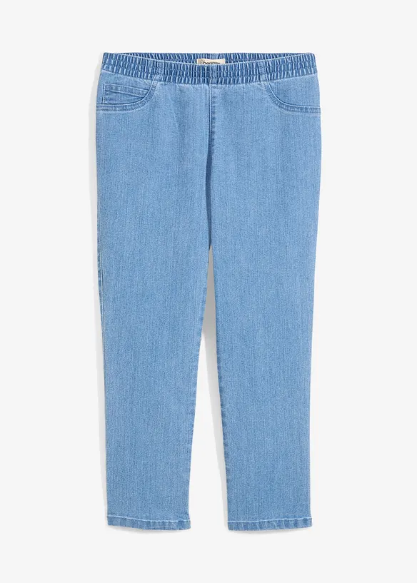 7/8 kalhoty bez zapínání, Mid Waist, bonprix