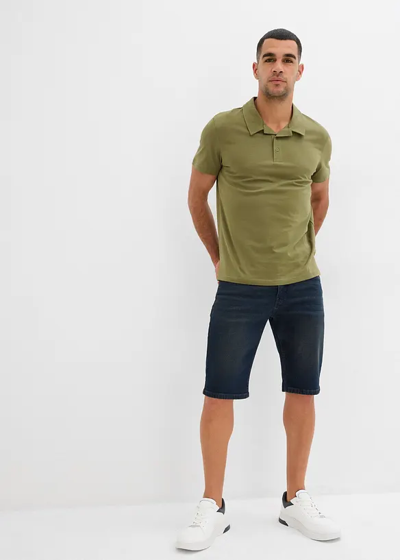 Strečové džínové bermudy, Slim Fit, bonprix