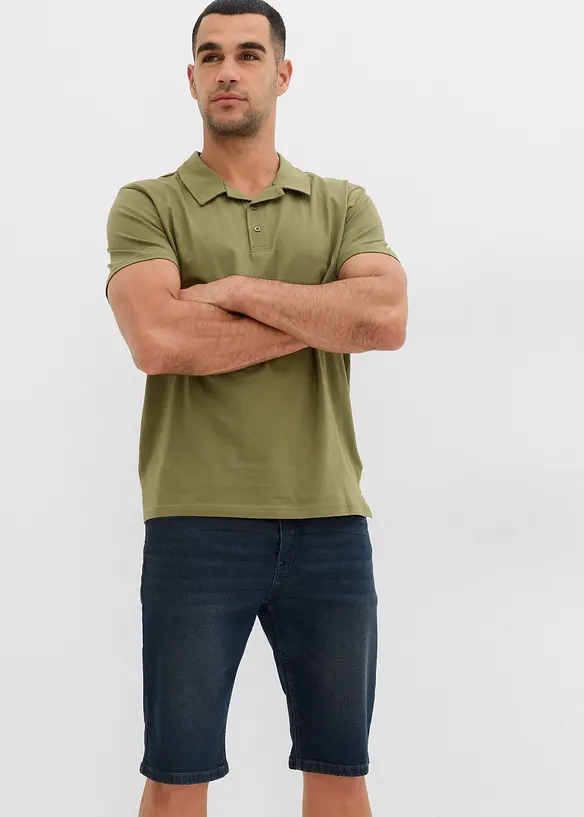 Strečové džínové bermudy, Slim Fit, bonprix