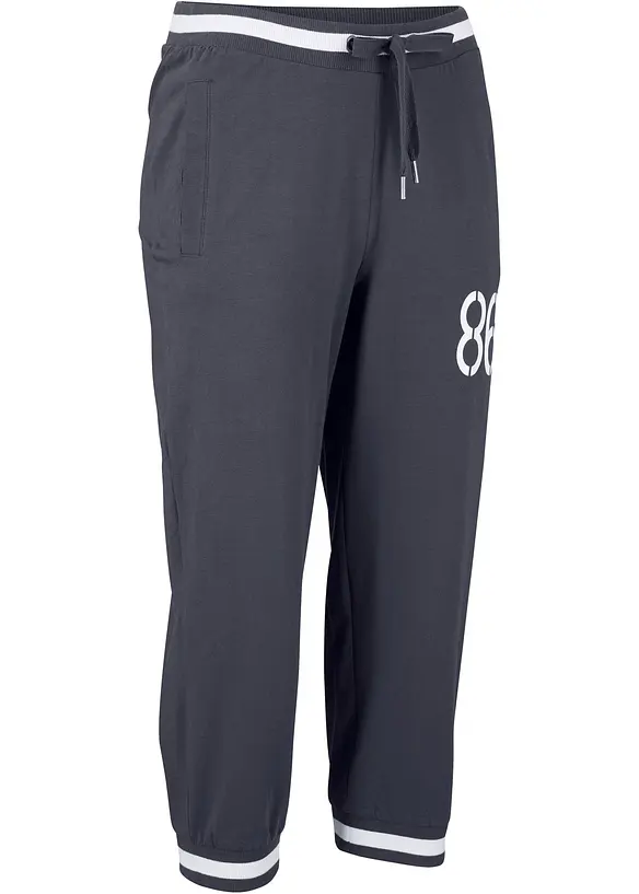 3/4 joggingové kalhoty z bavlněné směsi, bonprix