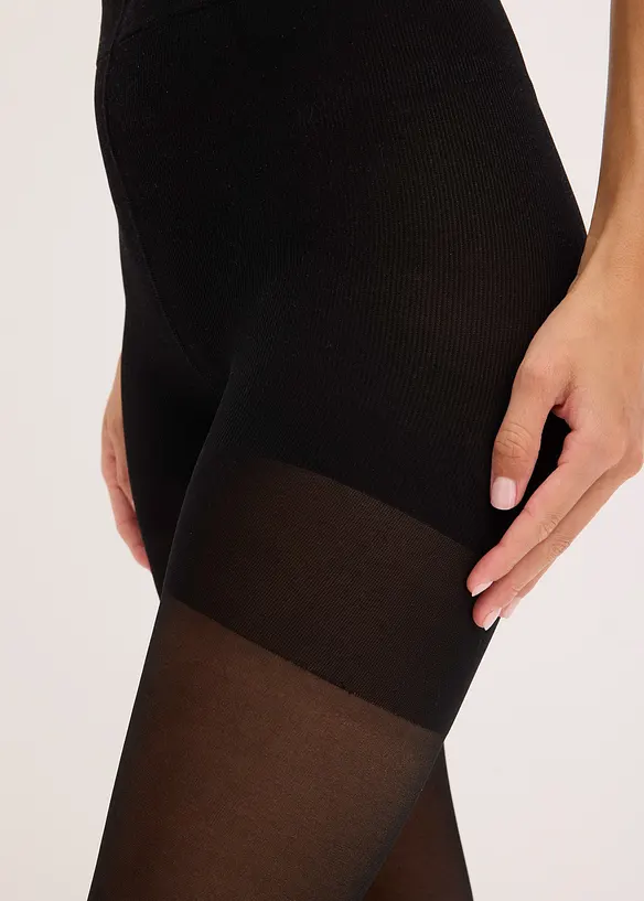 Stahující legíny „proti odírání" s pohodlným pasem a chladivým polyamidem, 30 den, bonprix