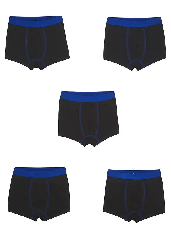 Boxerky s měkkou bavlnou (5 ks v balení), bonprix
