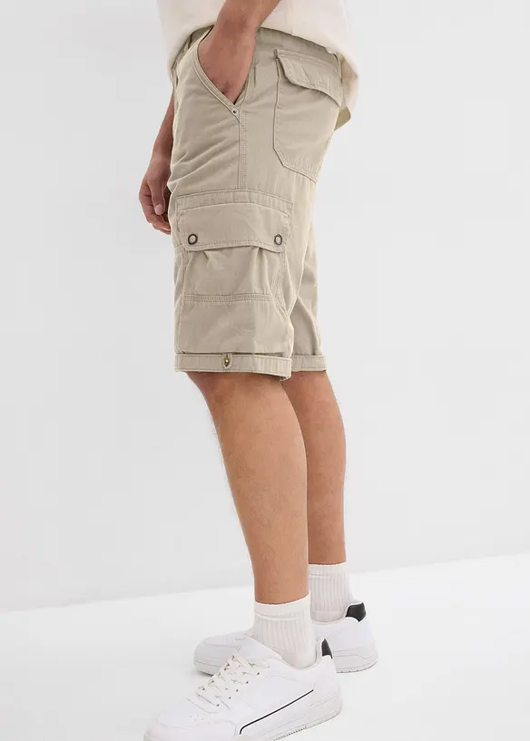 Cargo bermudy z čisté bavlny, Regular Fit, bonprix