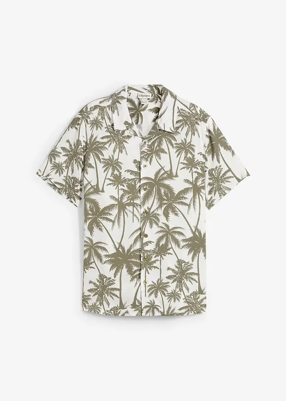 Košile s krátkým rukávem, Slim Fit, z viskózy, bonprix