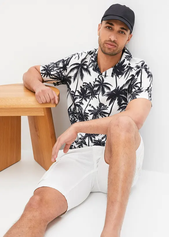 Košile s krátkým rukávem, Slim Fit, z viskózy, bonprix