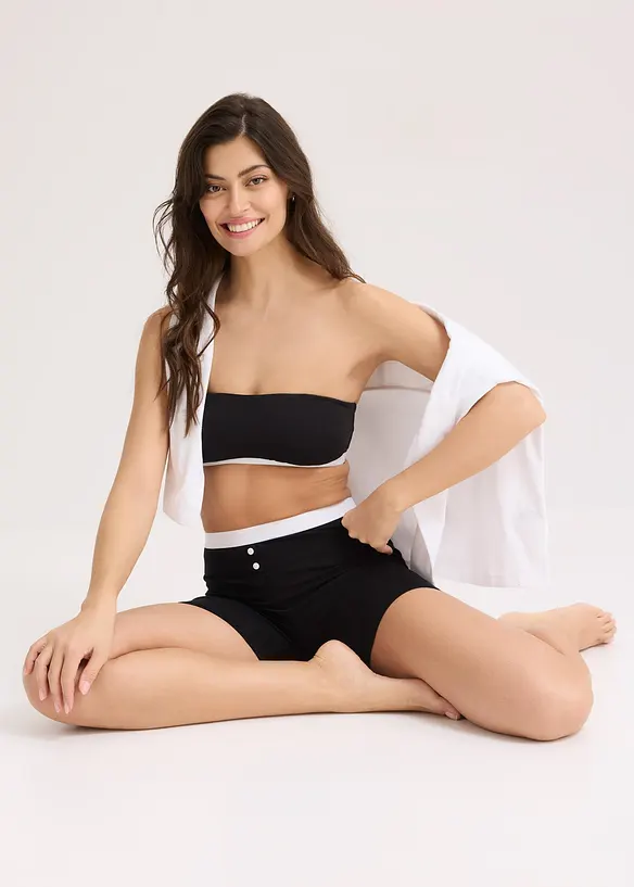 Bandeau podprsenka s organickou bavlnou (2 ks v balení), bonprix